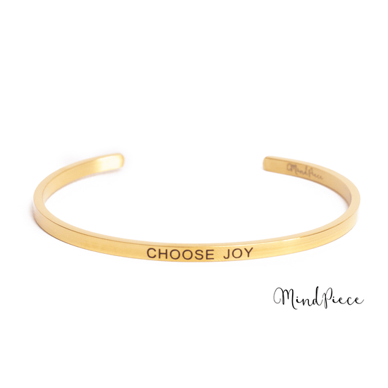 Bracelet quote | choose joy (1 pcs) - gold & silver