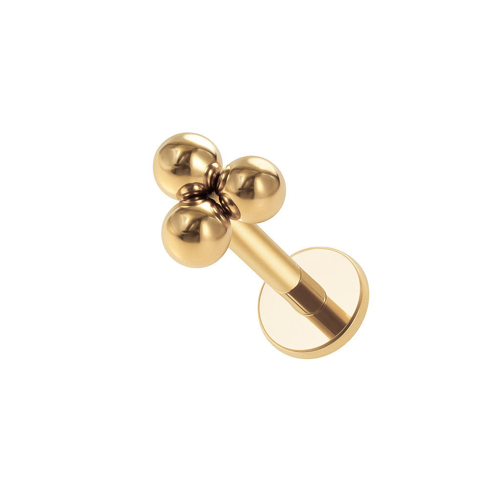 Ear Piercing Vera -  titanium | gold