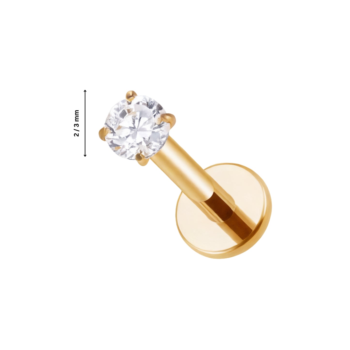 Ear Piercing Cyra -  titanium | gold