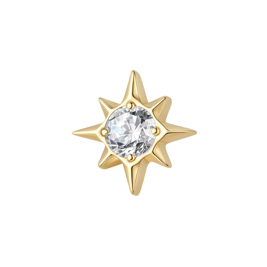 Ear Piercing Luz -  titanium | gold