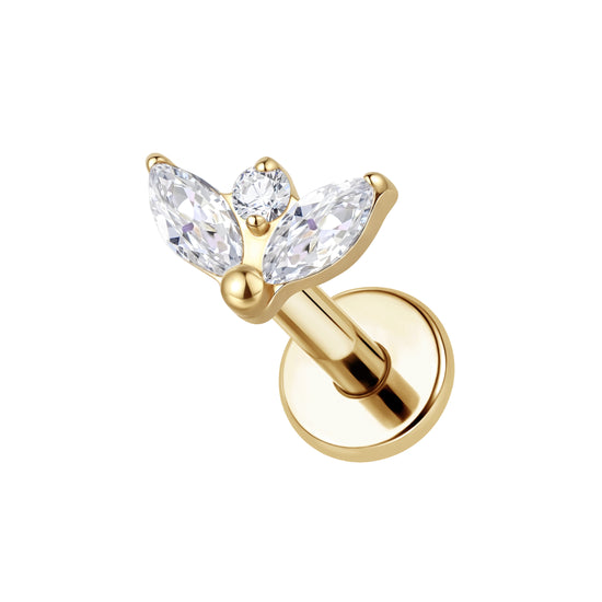 Ear Piercing Thalia -  titanium | gold