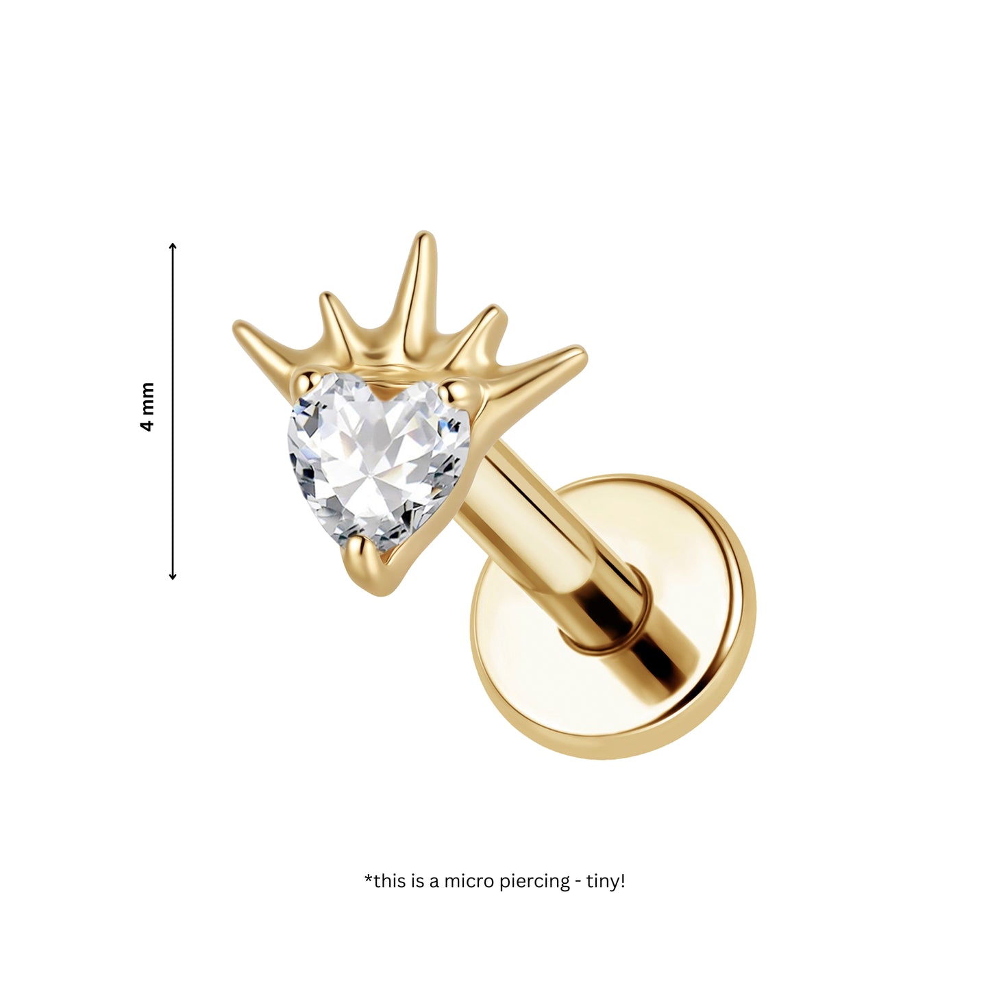 Ear Piercing Astra -  titanium | gold