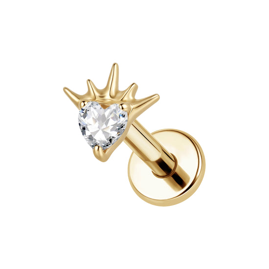 Ear Piercing Astra -  titanium | gold
