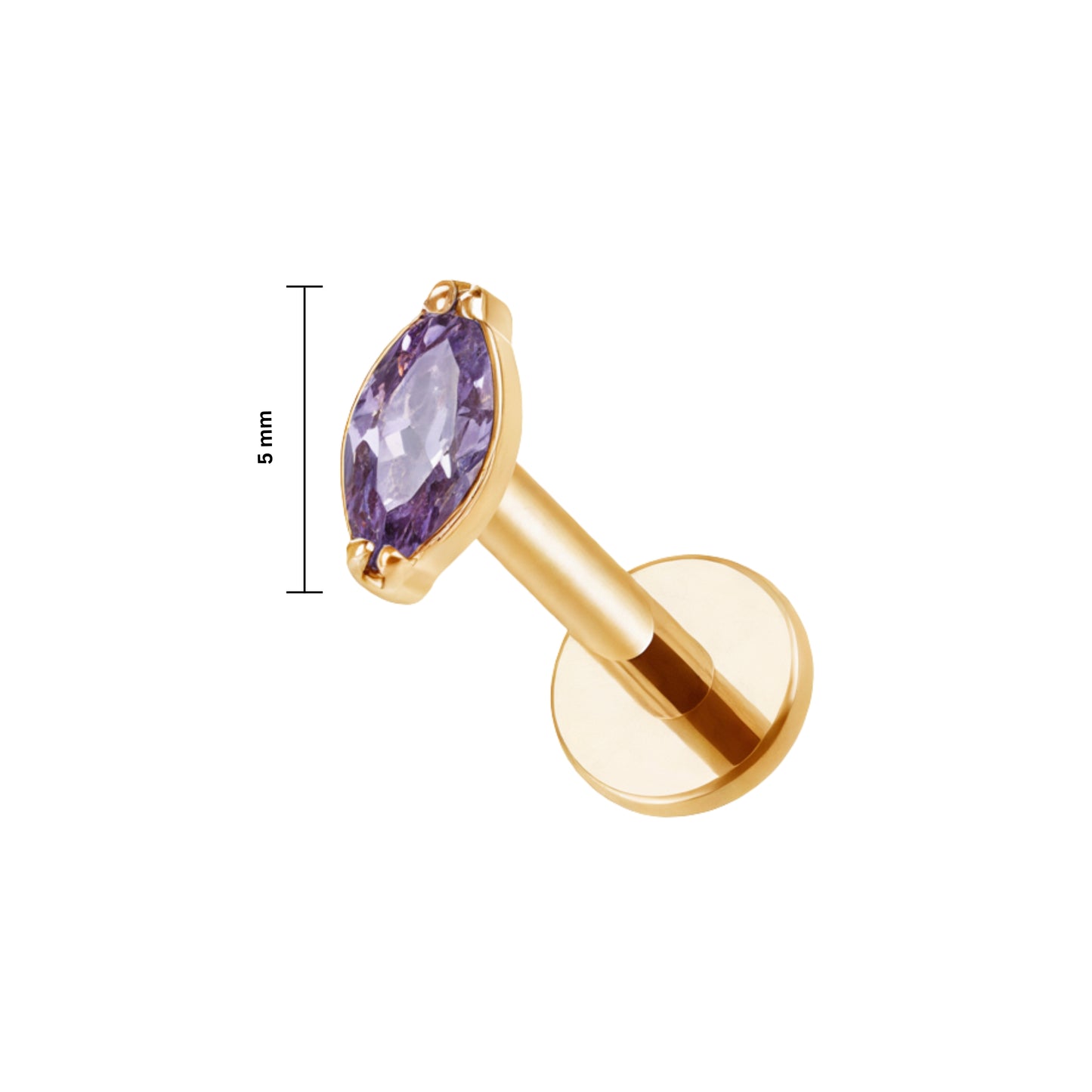 Ear Piercing Aura -  titanium | gold