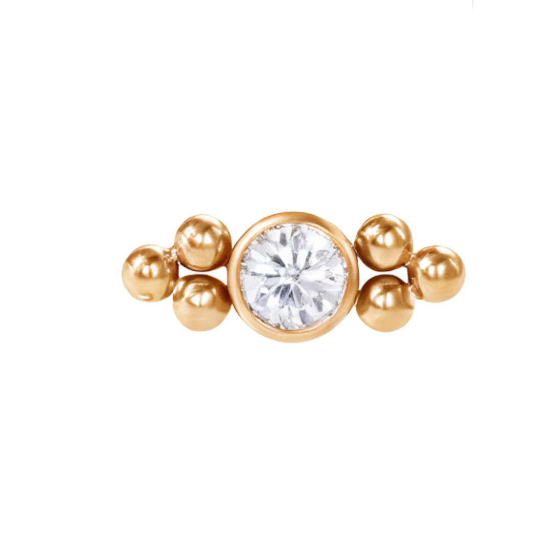 Ear Piercing Lola -  titanium | gold