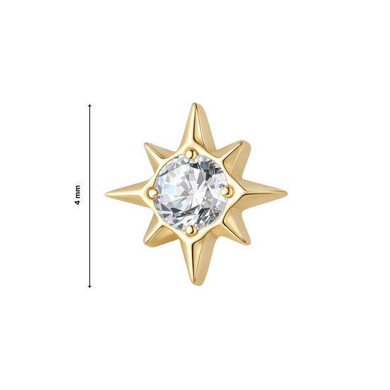 Ear Piercing Luz -  titanium | gold