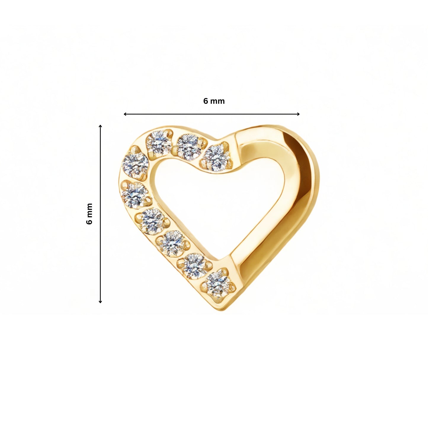 Ear Piercing Amia -  titanium | gold