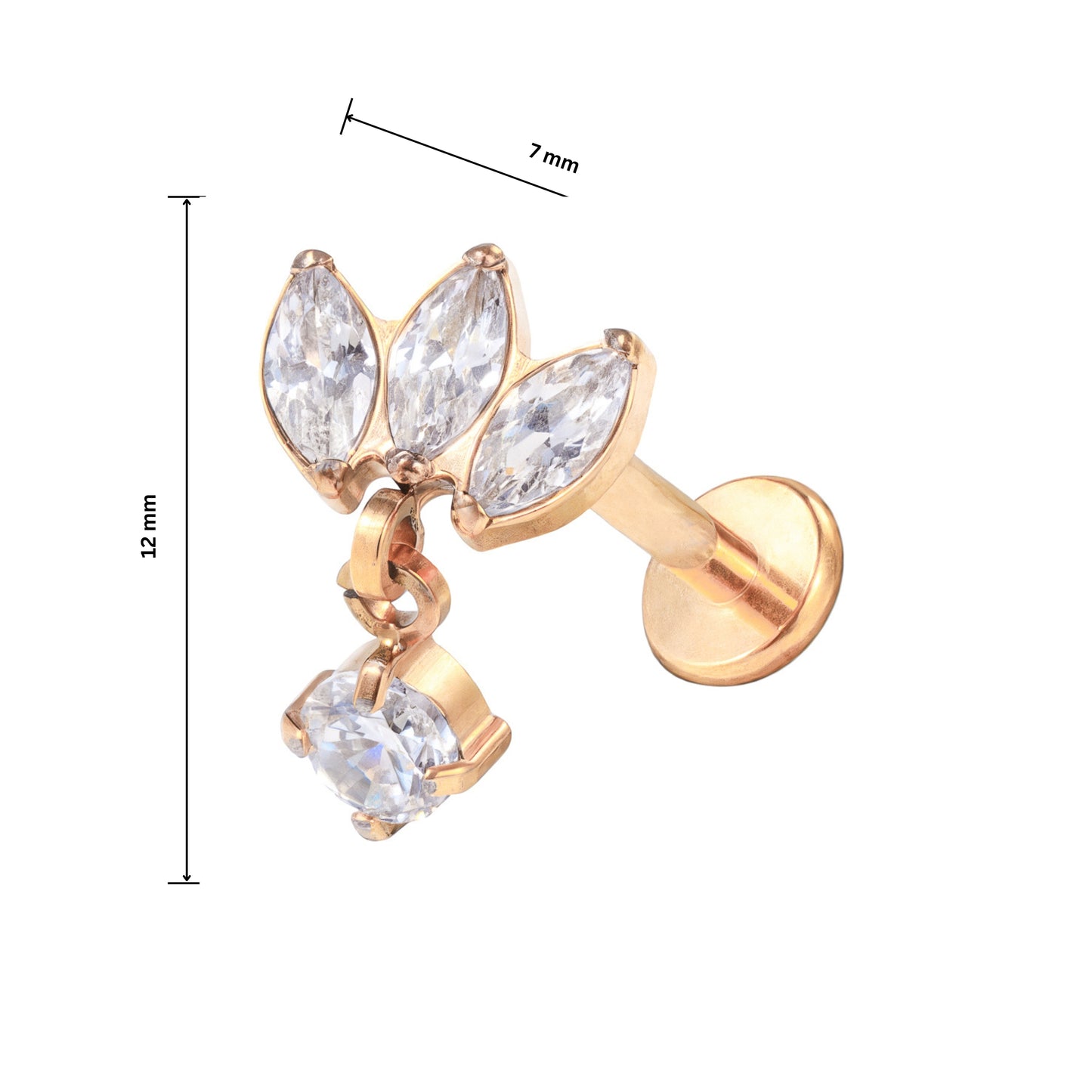 Ear Piercing Jolie -  titanium | gold