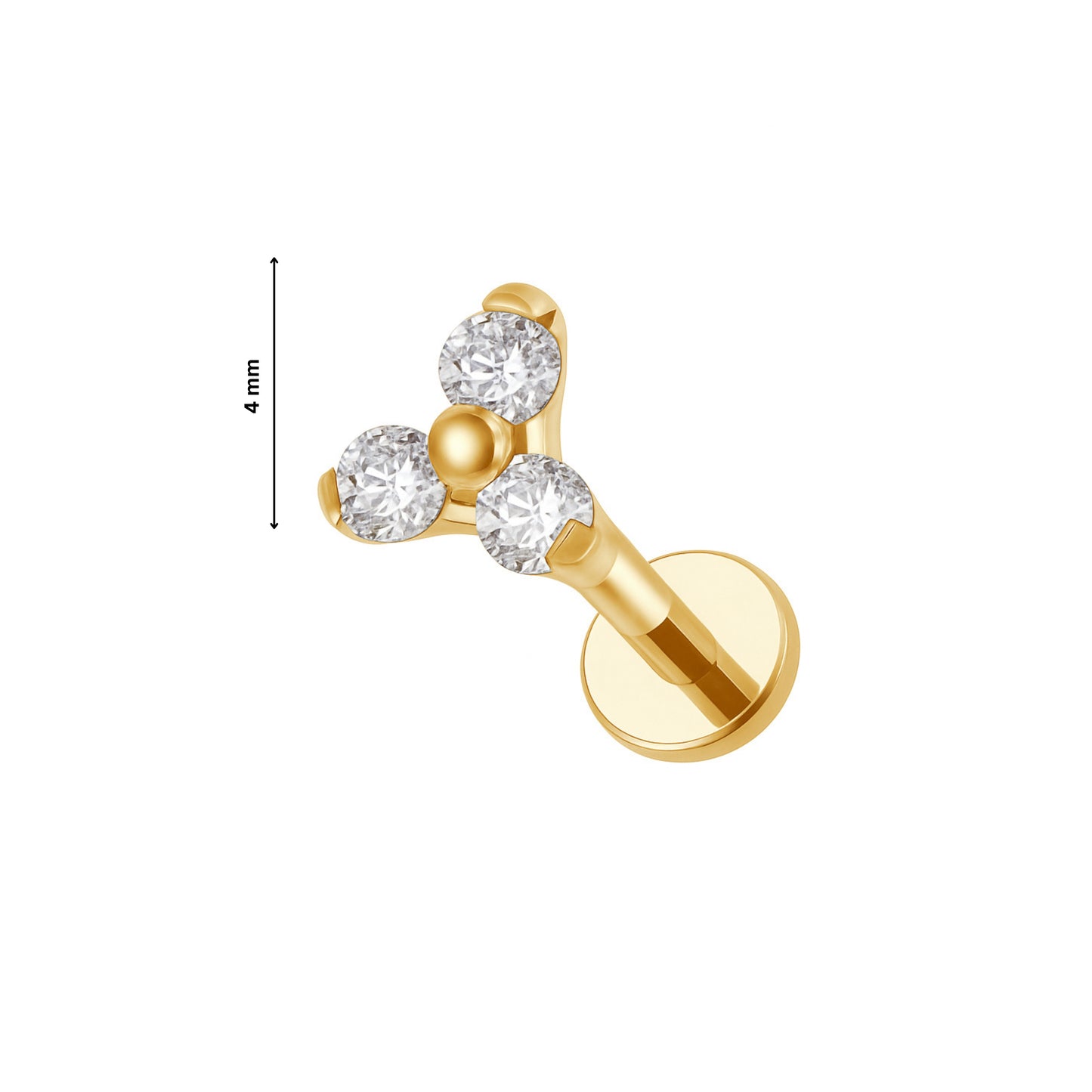 Ear Piercing June -  titanium | gold
