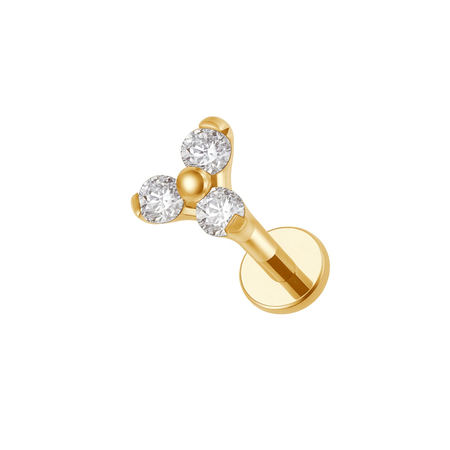 Ear Piercing June -  titanium | gold