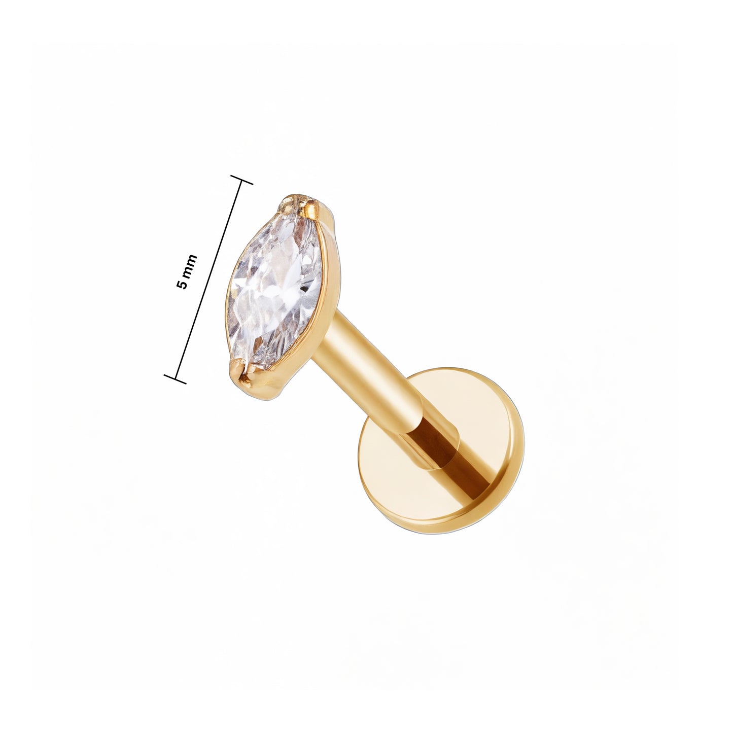 Ear Piercing Tulum -  titanium | gold