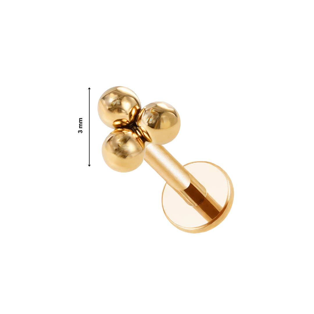 Ear Piercing Vera -  titanium | gold