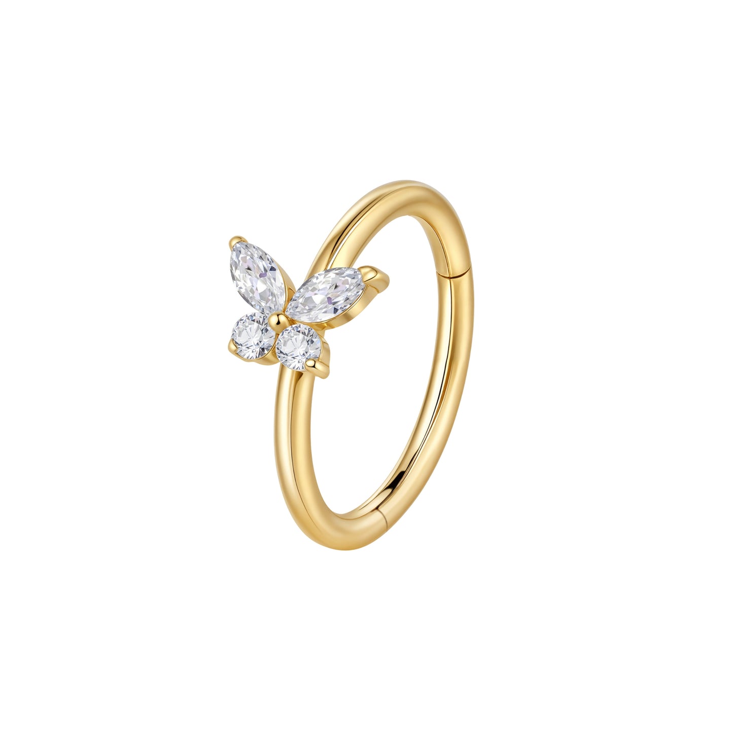 Clicker Piercing Yara -  titanium | gold
