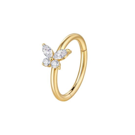 Clicker Piercing Yara -  titanium | gold
