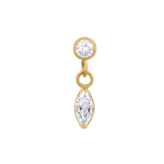 Ear Piercing Ivy -  titanium | gold