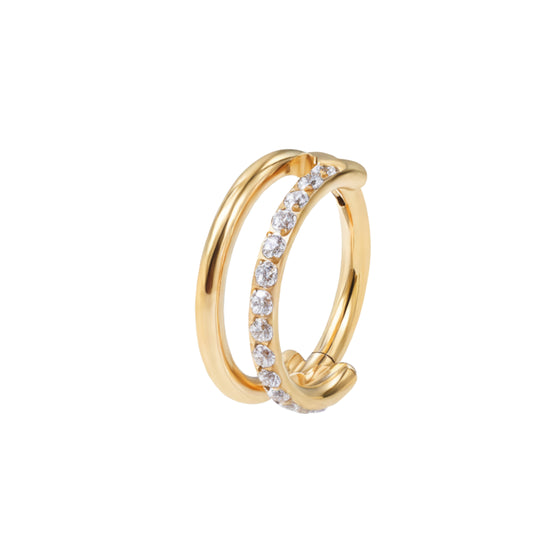 Clicker Piercing Orla -  titanium | gold