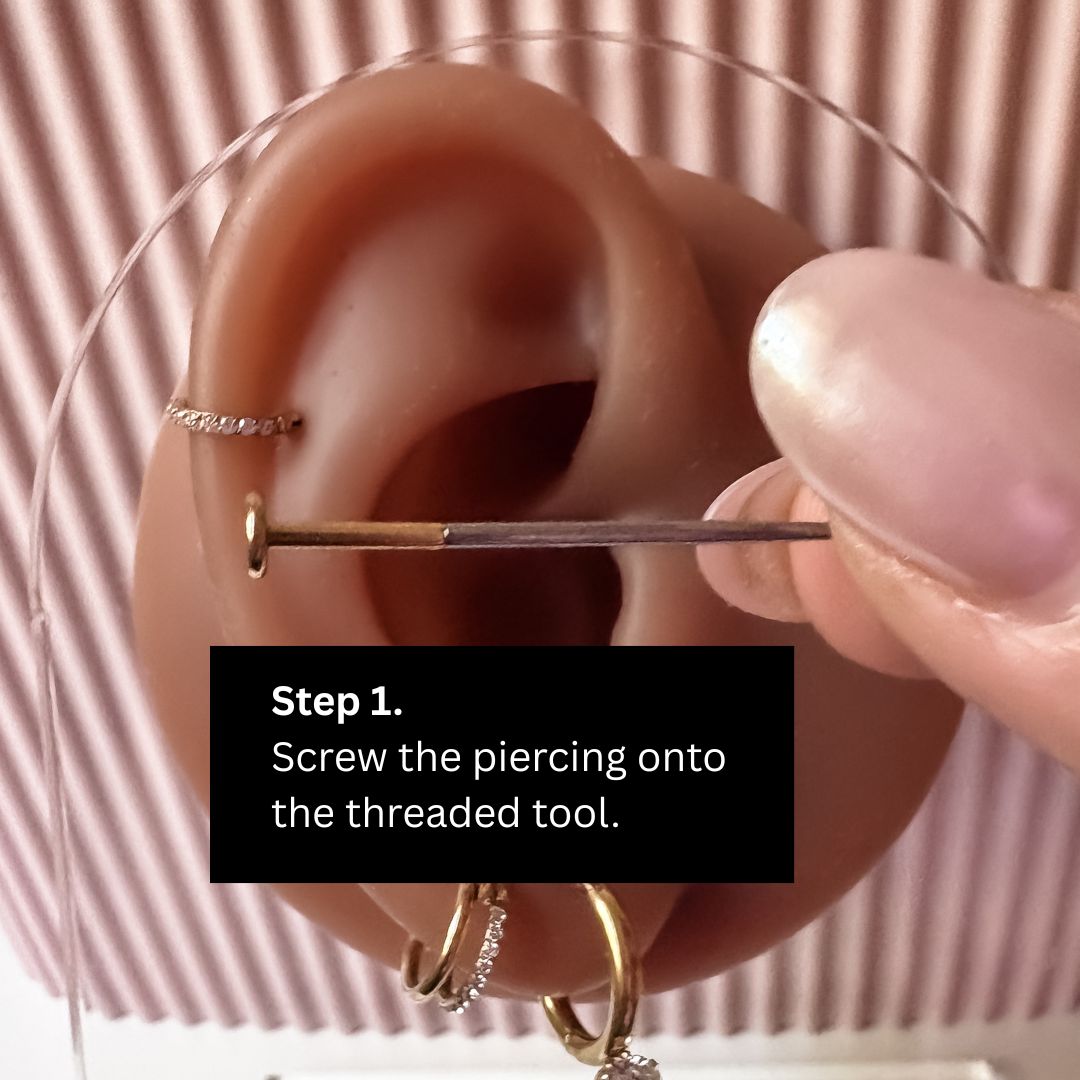 Ear Piercing Labret Insertion Tool