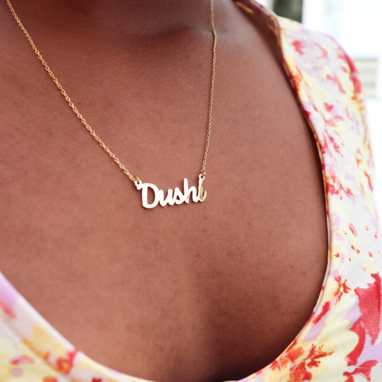 Necklace Dushi - gold & silver