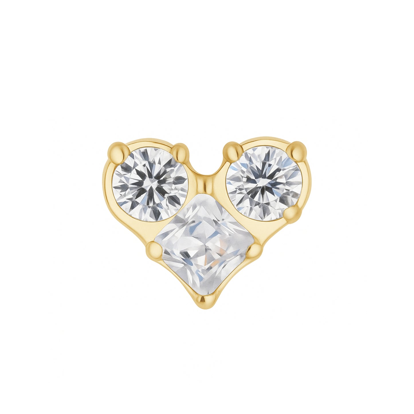 Ear Piercing Cara -  titanium | gold