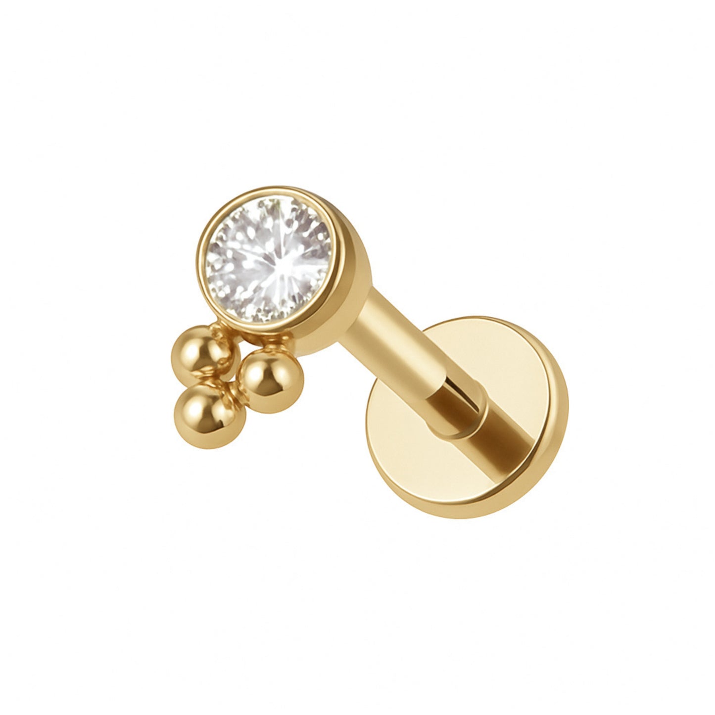 Ear Piercing Celia -  titanium | gold