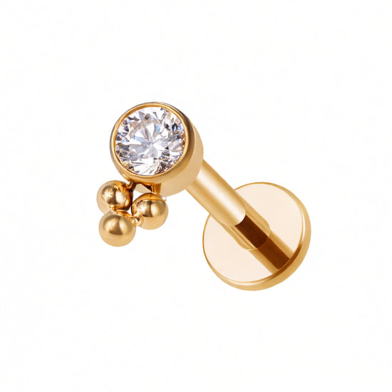 Ear Piercing Celia -  titanium | gold