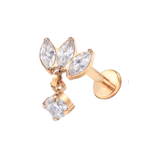 Ear Piercing Jolie -  titanium | gold