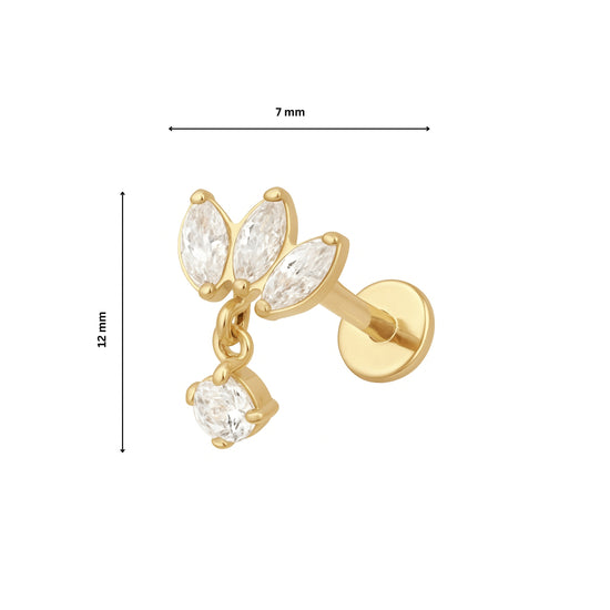 Ear Piercing Jolie -  titanium | gold