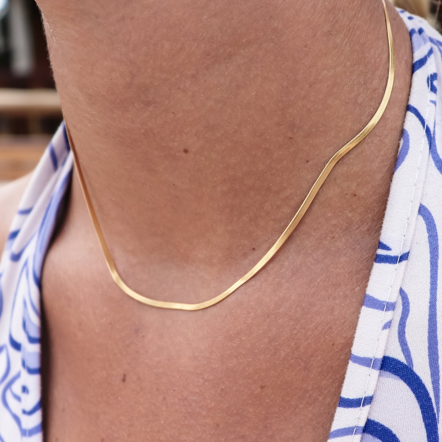 Necklace snake basic - gold