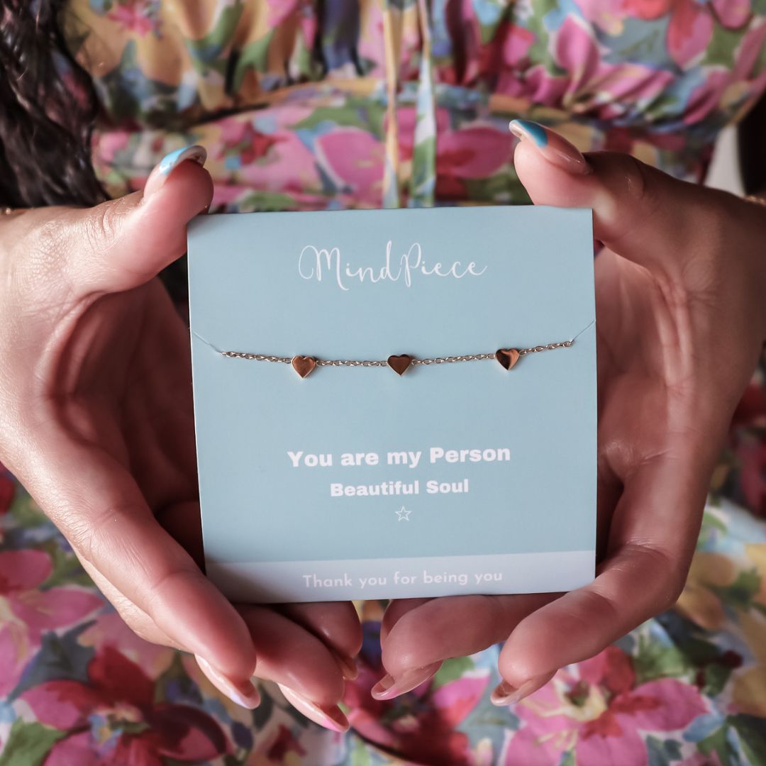 Bracelet hearts | you are my person - gold & silver