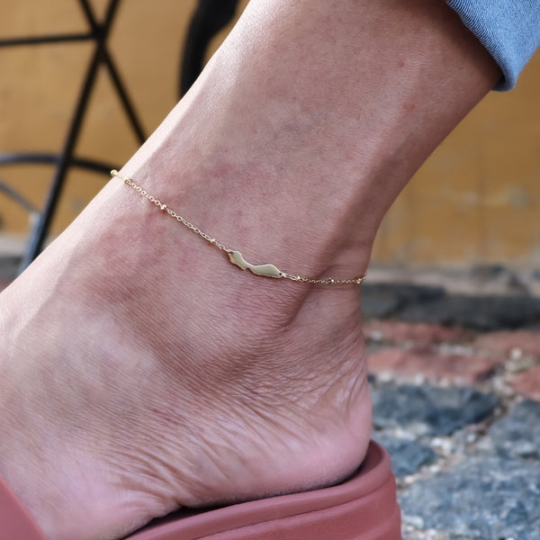 Anklet Curaçao Island – Jewel Junkie Curaçao