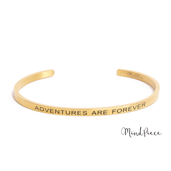 Quote Bracelet - Adventures are forever (1 pcs)