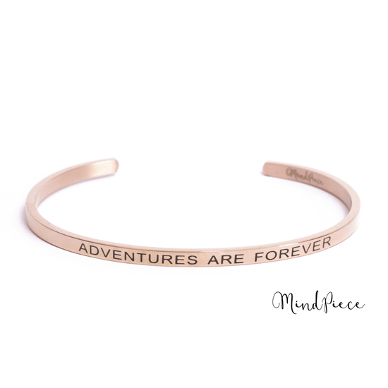 Quote Bracelet - Adventures are forever (1 pcs)