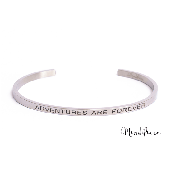 Quote Bracelet - Adventures are forever (1 pcs)