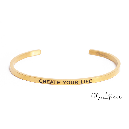 Load image into Gallery viewer, Quote Bracelet - Create your life (1 pcs)

