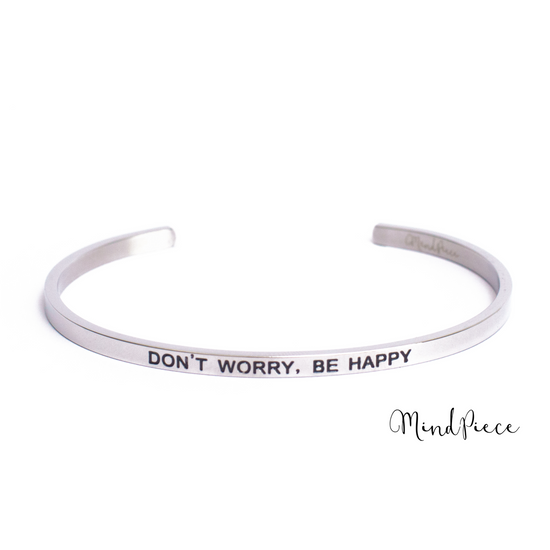Load image into Gallery viewer, Bracelet | don&amp;#39;t worry, be happy (1 pcs) - gold &amp;amp; rose

