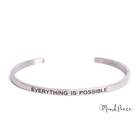 Bracelet | everything is possible (1 pcs) - silver & rose