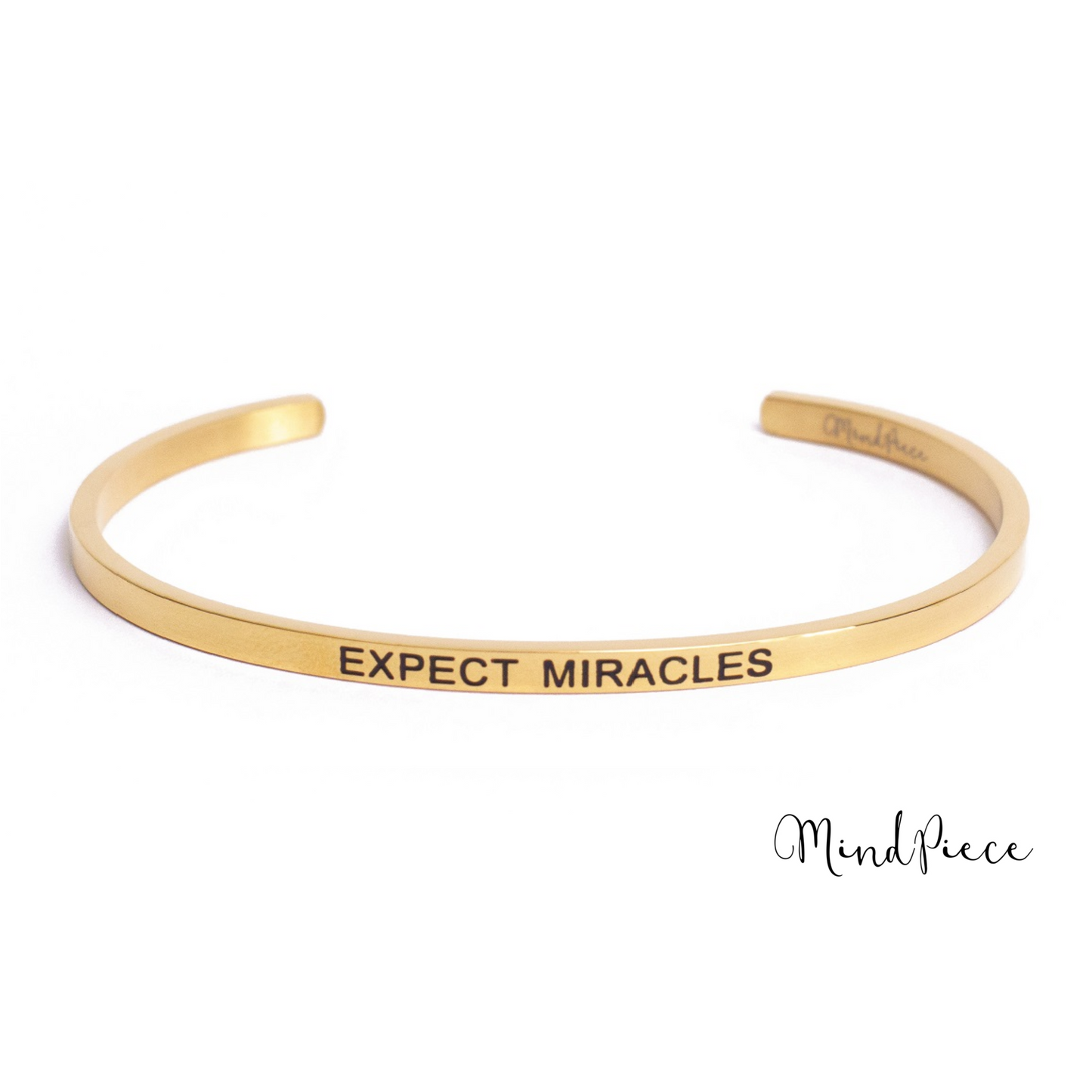 Quote Bracelet - Expect miracles (1pcs)