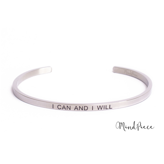Quote Bracelet- I can and I will (1 pcs)