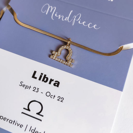Load image into Gallery viewer, Necklace zodiac zirconia | 12 signs - gold
