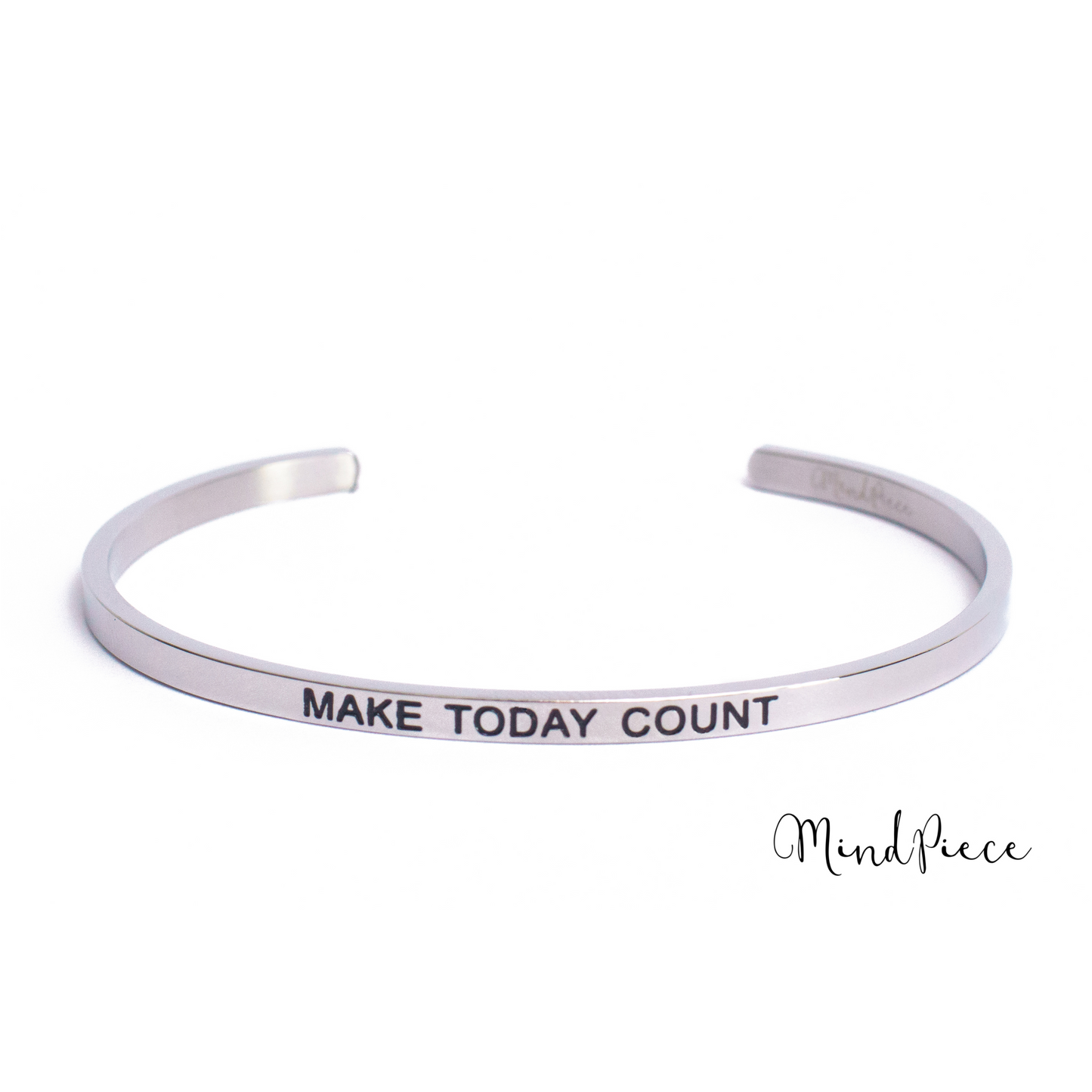 Load image into Gallery viewer, Bracelet quote | make today count (1 pcs) - gold, silver &amp;amp; rose
