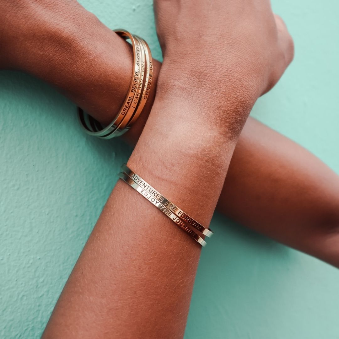 Quote Bracelet - Adventures are forever (1 pcs)