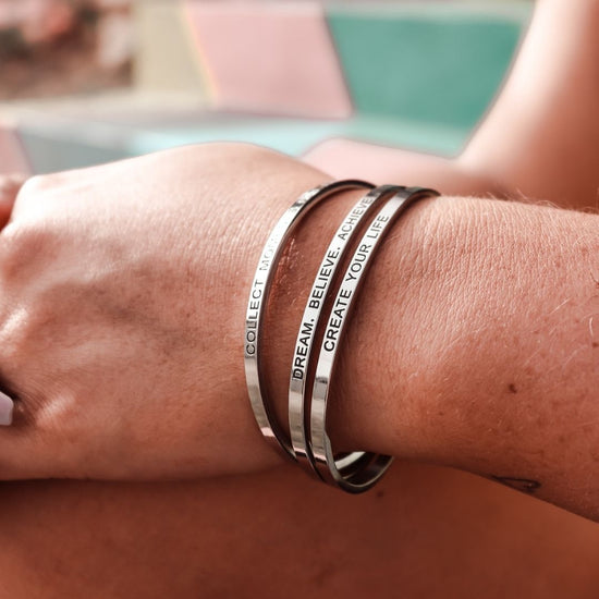 Quote Bracelet - Create your life (1 pcs)
