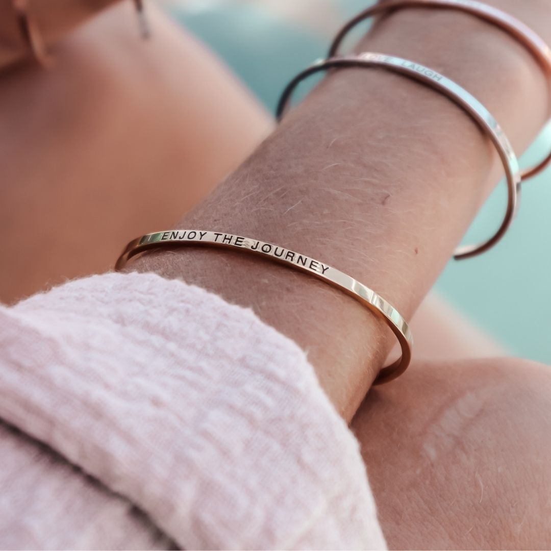 Quote Bracelet - Enjoy the journey (1 pcs)