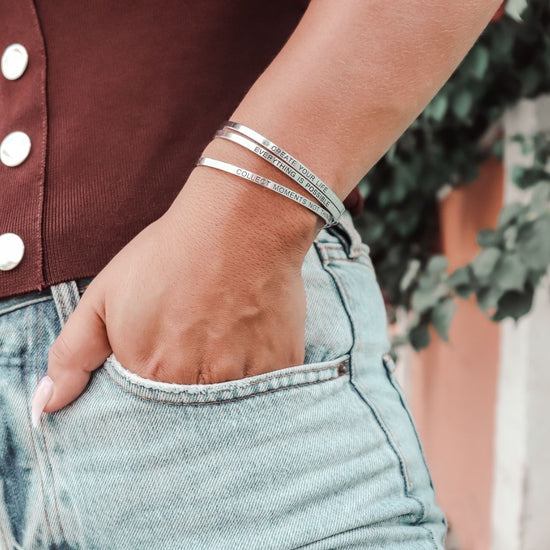 Bracelet | everything is possible (1 pcs) - silver & rose