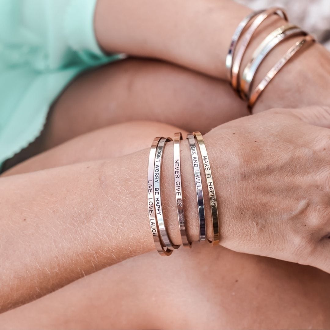 Quote Bracelet- I can and I will (1 pcs)