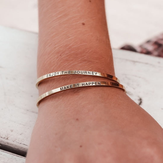 Quote Bracelet - Make it happen (1 pcs)