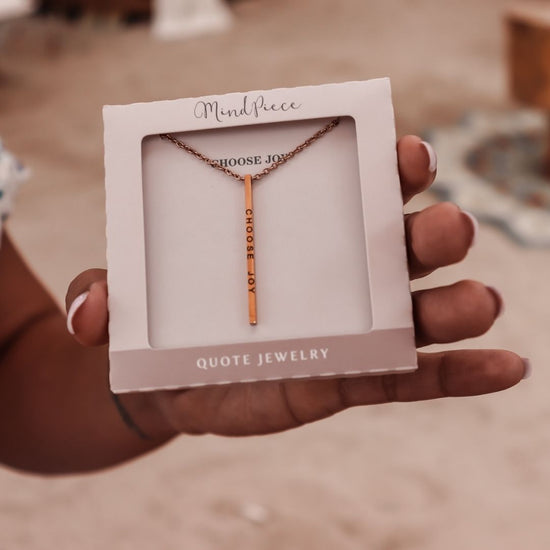 Quote Necklace - Choose Joy