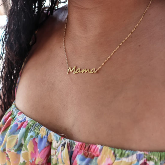 Necklace mama -  gold