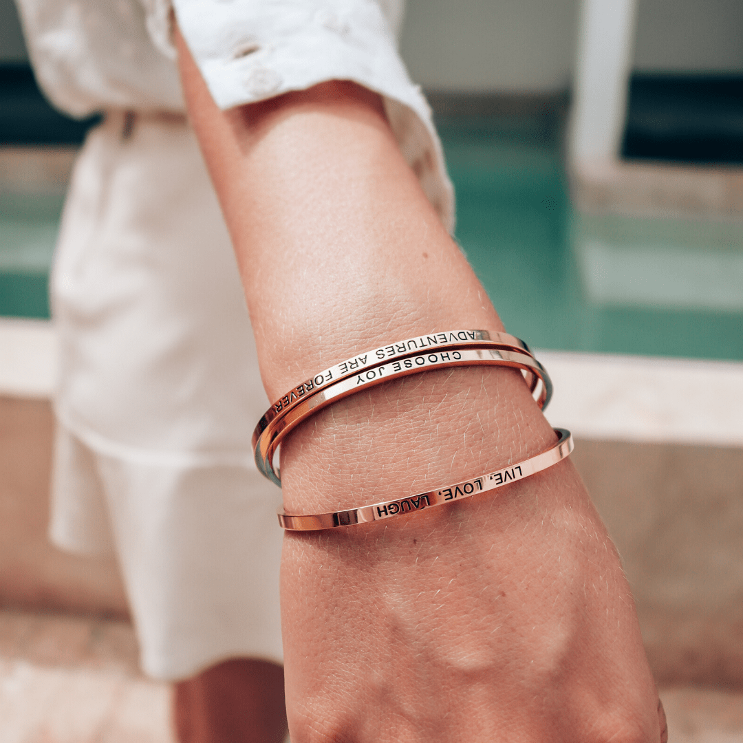 Quote Bracelet - Adventures are forever (1 pcs)
