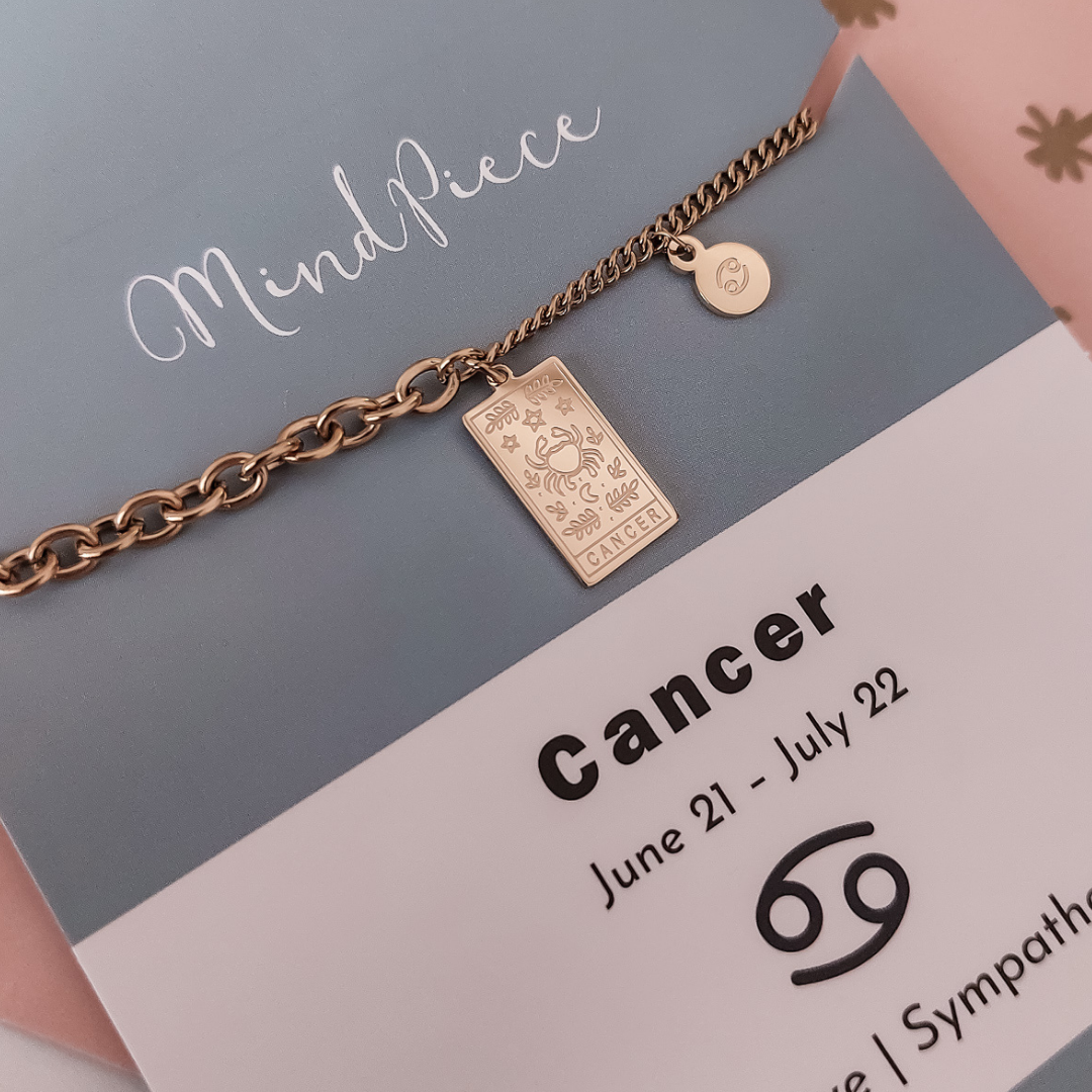 Anklet zodiac sign - gold & silver